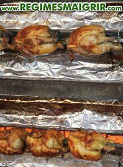 Le poulet cuit au four apporte peu de graisses mais beaucoup de protéines afin de prolonger la satisfaction post-repas