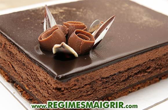 Un gâteau au chocolat