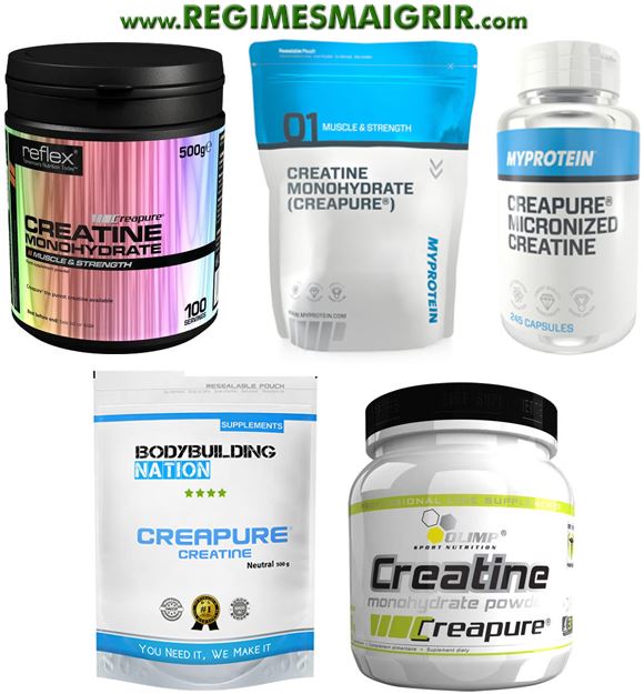 Des sachets et des flacons de Creapure