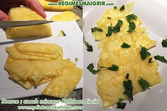 Carpaccio d'ananas