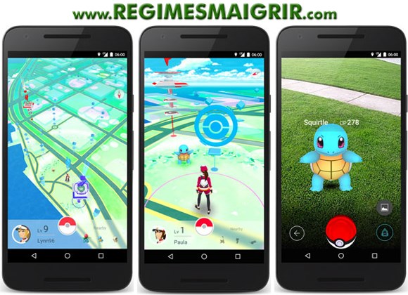 Screenshots de Pokémon Go