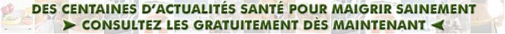 Actualités santé pour maigrir sainement
