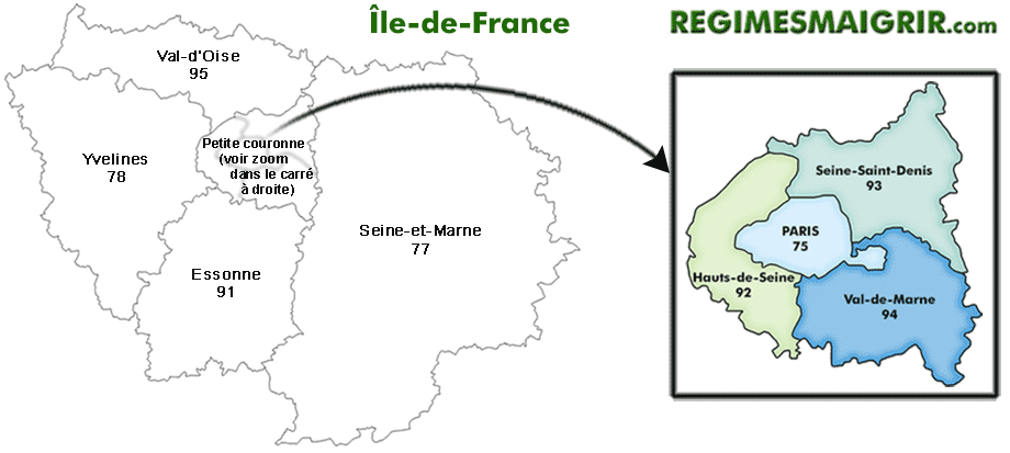 Carte de l'Île-de-France