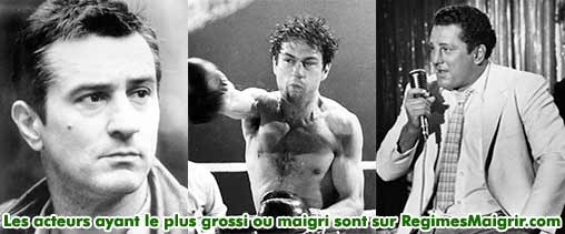 Robert de Niro a pris 30 kilogrammes pour incarner le boxeur Jake la Motta dans Raging Bull