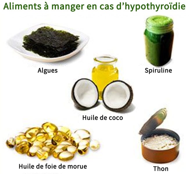 Les meilleurs aliments  manger en cas d'hypothyrodie