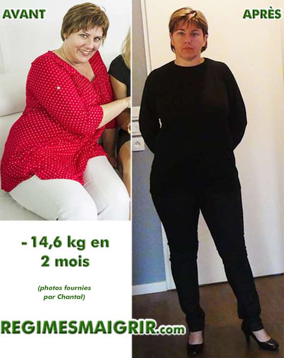 Chantal a perdu plus de 14 kilogrammes en 8 semaines grce  un programme nutritionnel ddi