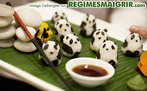 Des sushis dguiss en pandas
