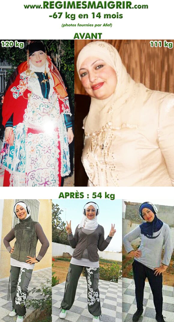 Transformation du corps d'Afef en quatorze mois