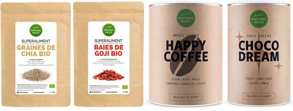 La gamme Magic Foods propose notamment les produits Choco Dream et Happy Coffee