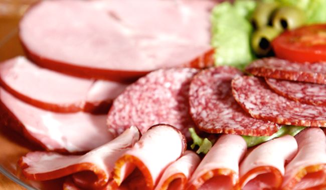 Diverses viandes de charcuterie