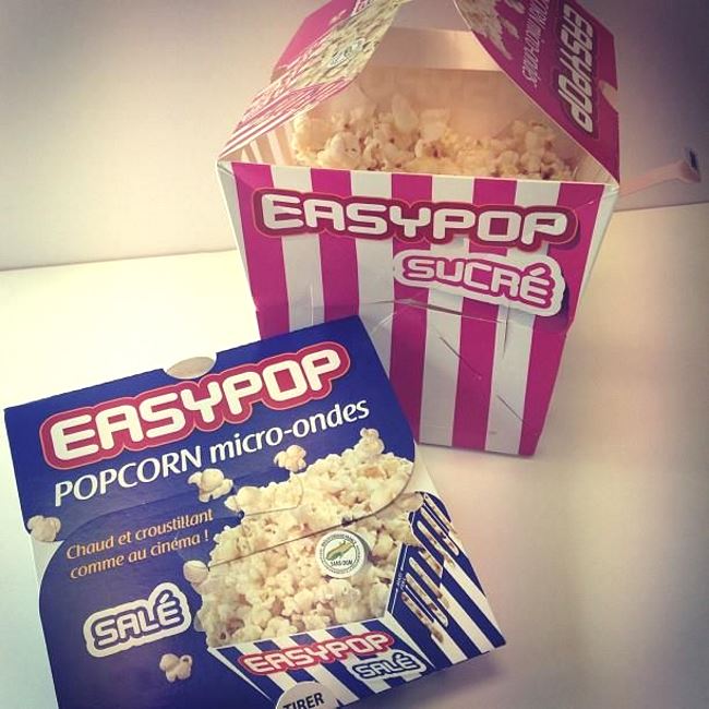 Des botes de popcorn micro-ondes