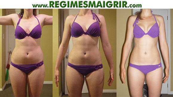 Transformation positive des hanches d'une femme qui a suivi les bonnes mthodes