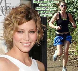 Jessica Biel mange sainement et fait du sport