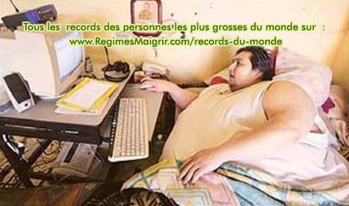 L'homme le plus lourd du monde surfe sur Internet