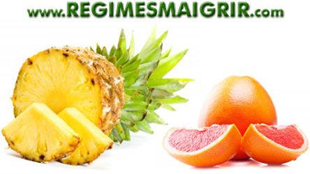 Le rgime ananas et pamplemousse est bas sur ces deux fruits pour faire maigrir