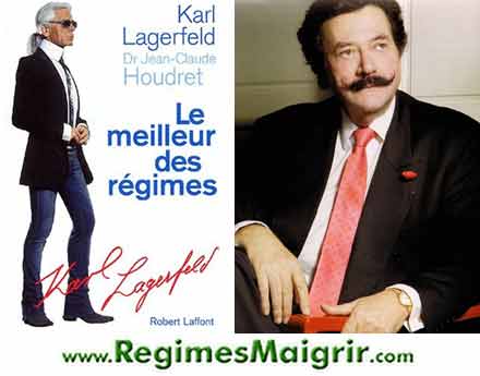 La couverture du livre de base du rgime Karl Lagerfeld, co-crit avec le docteur Jean-Claude Houdret